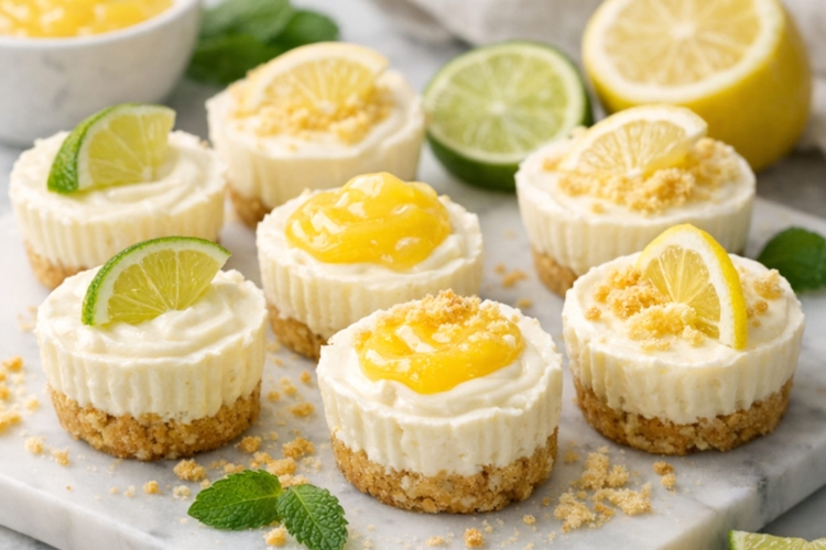 Lemon & Lime Cheesecake Bites