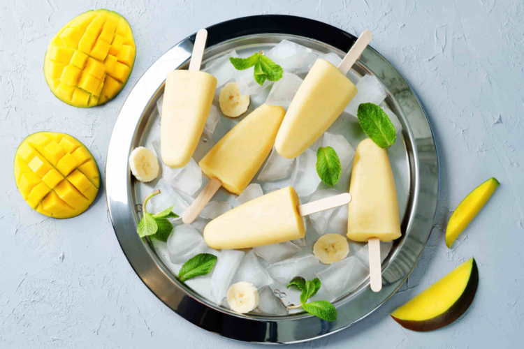 Mango & Banana Ice Lollies
