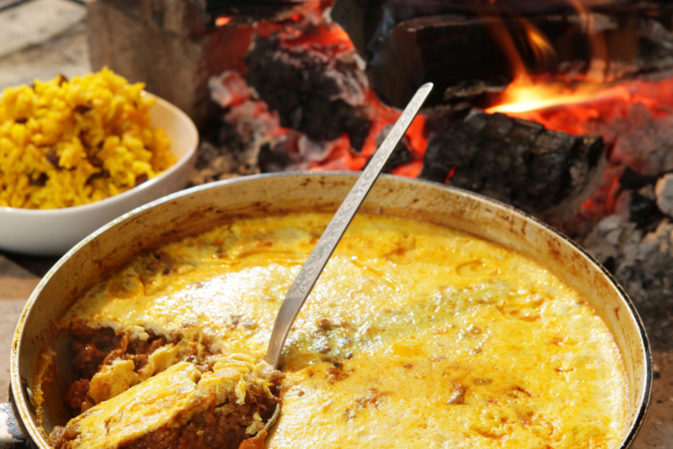 Bobotie with Wildebraam Curry Pineapple